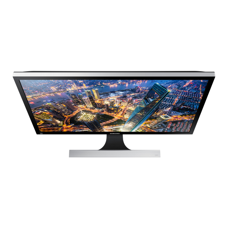 Samsung U28E590D écran plat de PC 71,1 cm (28") 3840 x 2160 pixels 4K Ultra HD LED Noir, Métallique