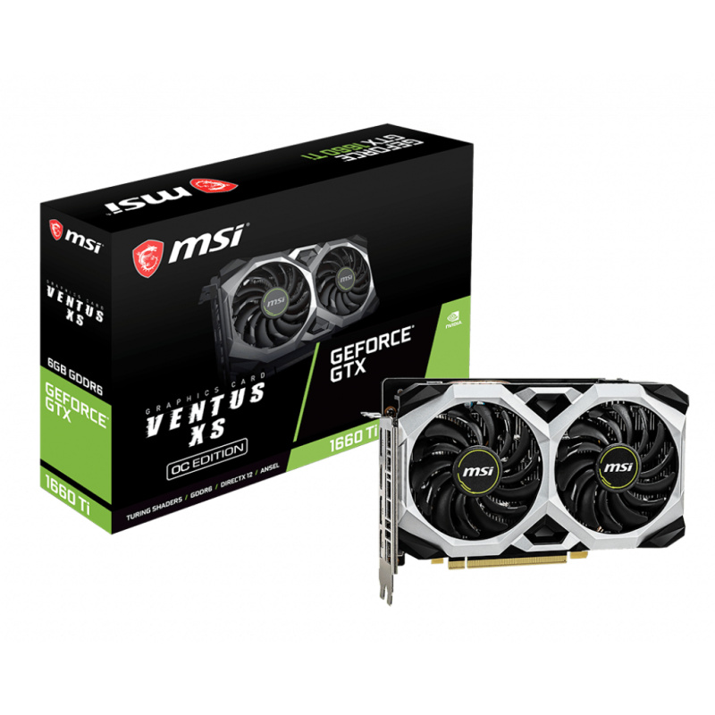 MSI VENTUS V375-032R carte graphique NVIDIA GeForce GTX 1660 Ti 6 Go GDDR6