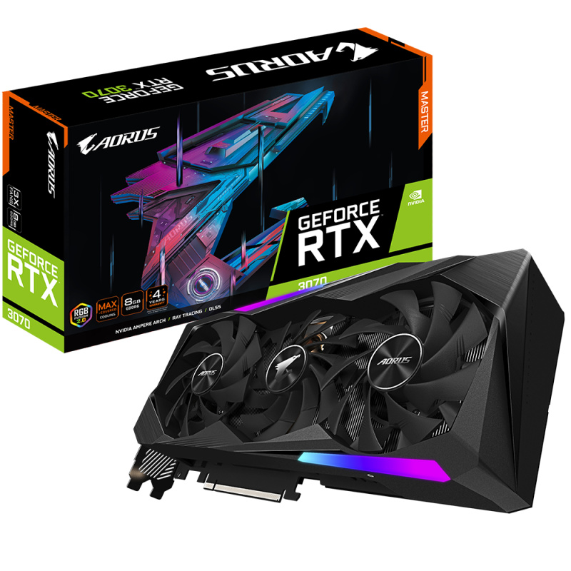 GIGABYTE AORUS GeForce RTX 3070 MASTER 8G (rev. 2.0) NVIDIA 8 Go GDDR6