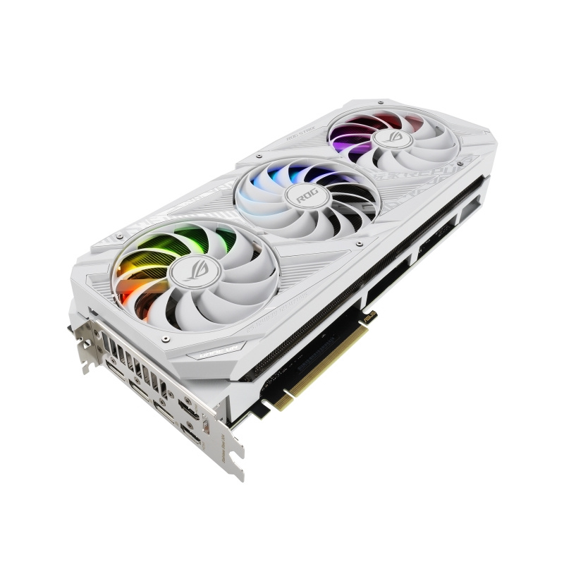 ASUS ROG -STRIX-RTX3080-O10G-WHITE NVIDIA GeForce RTX 3080 10 Go GDDR6X