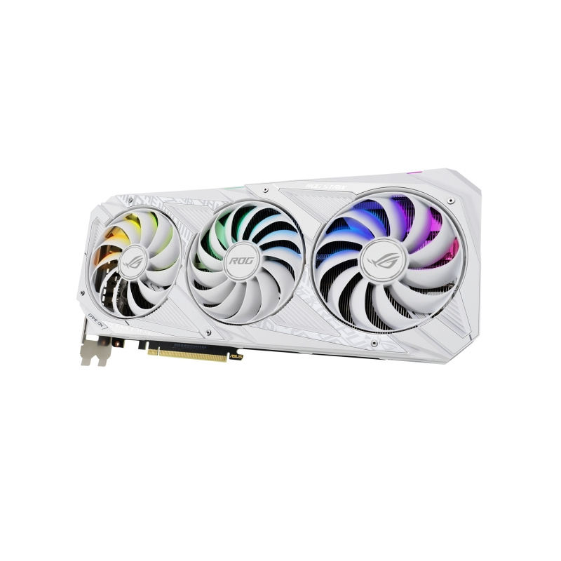 ASUS ROG -STRIX-RTX3080-O10G-WHITE NVIDIA GeForce RTX 3080 10 Go GDDR6X