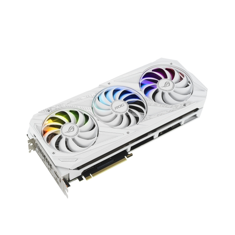 ASUS ROG -STRIX-RTX3080-O10G-WHITE NVIDIA GeForce RTX 3080 10 Go GDDR6X