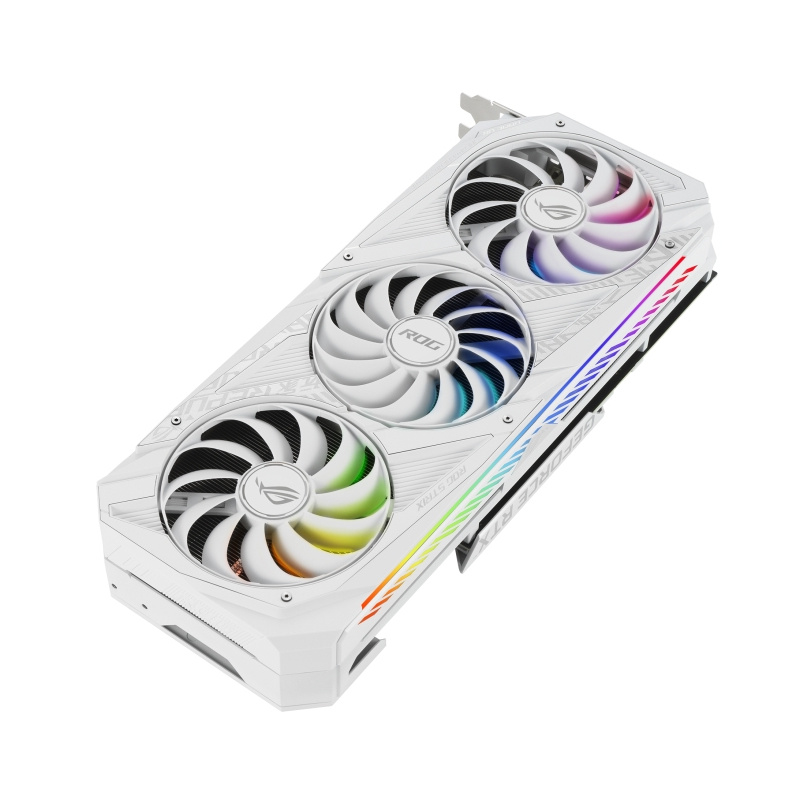 ASUS ROG -STRIX-RTX3080-O10G-WHITE NVIDIA GeForce RTX 3080 10 Go GDDR6X