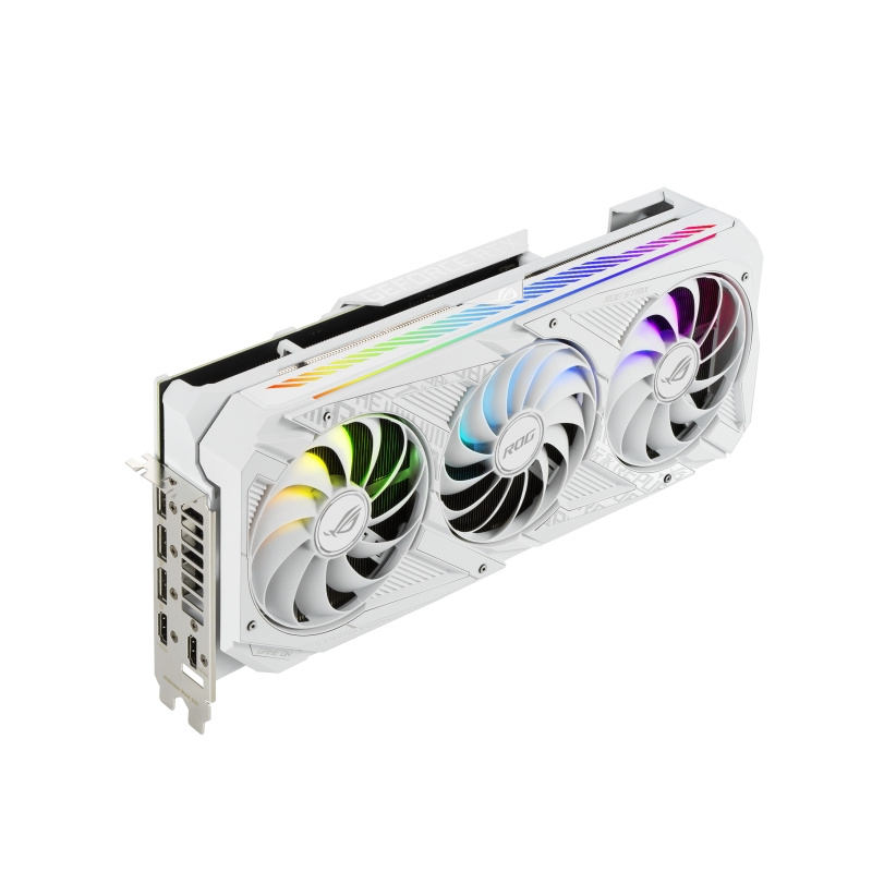 ASUS ROG -STRIX-RTX3080-O10G-WHITE NVIDIA GeForce RTX 3080 10 Go GDDR6X