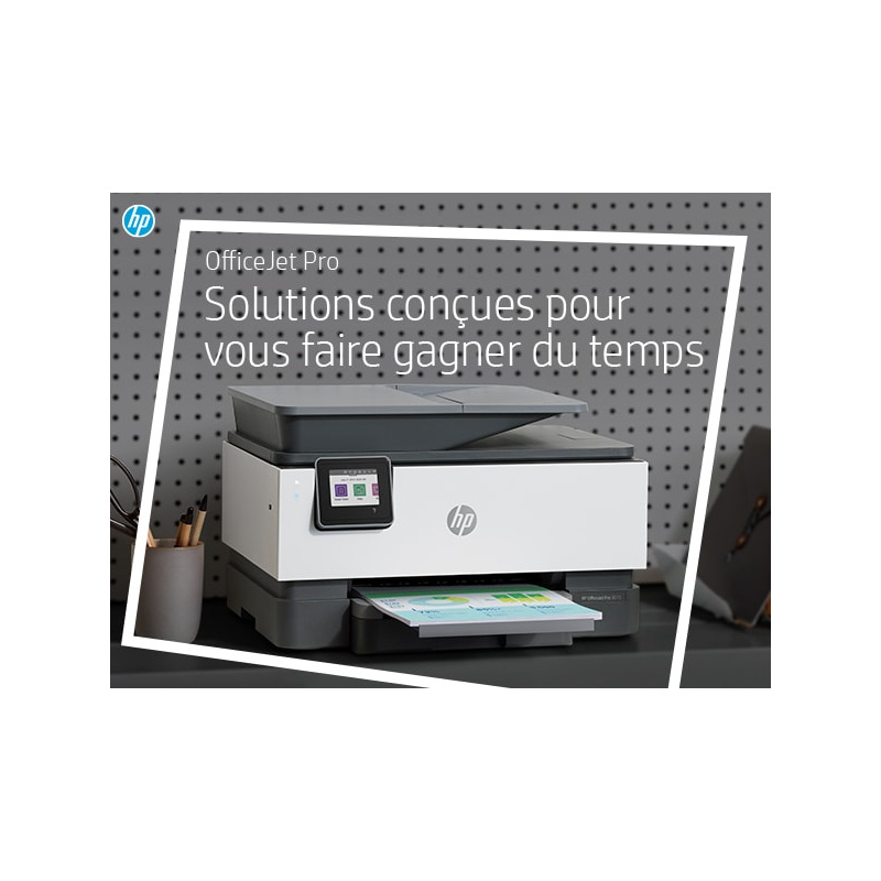 HP OfficeJet Pro 9010 Sans fil All-in-One Couleur Imprimante, Impression recto-verso; copieur, scanner