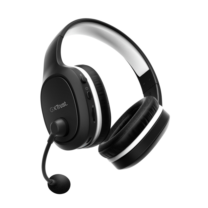 Trust GXT 391 Thian Casque Avec fil &sans fil Arceau Gaming USB Type-C Noir, Blanc