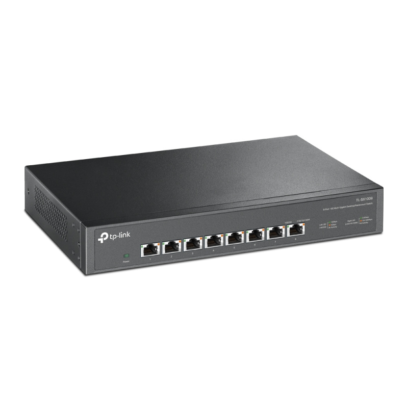 TP-Link TL-SX1008 commutateur réseau Non-géré 10G Ethernet (100/1000/10000) 1U Noir