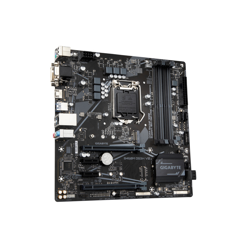GIGABYTE B460M DS3H V2 carte mère Intel B460 LGA 1200 (Socket H5) micro ATX
