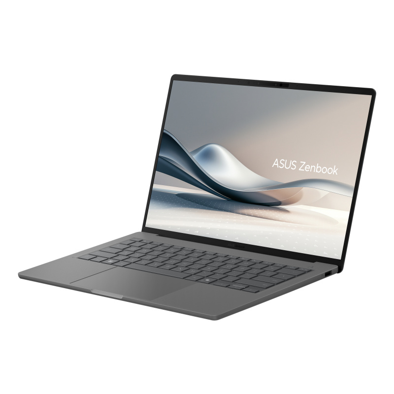 ASUS Zenbook A14 UX3407QA-QD343X Qualcomm Snapdragon X1-26-100 Ordinateur portable 35,6 cm (14") WUXGA 32 Go LPDDR5x-SDRAM 1 To SSD Wi-Fi 6E (802.11ax) Windows 11 Pro Gris