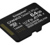 Kingston Technology 64GB microSDXC Canvas Select Plus Gen3 100MB/s A1 (Adaptateur SD inclus)