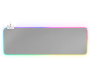 Mars Gaming MMPRGB2S tapis de souris Tapis de souris de jeu Argent, Blanc