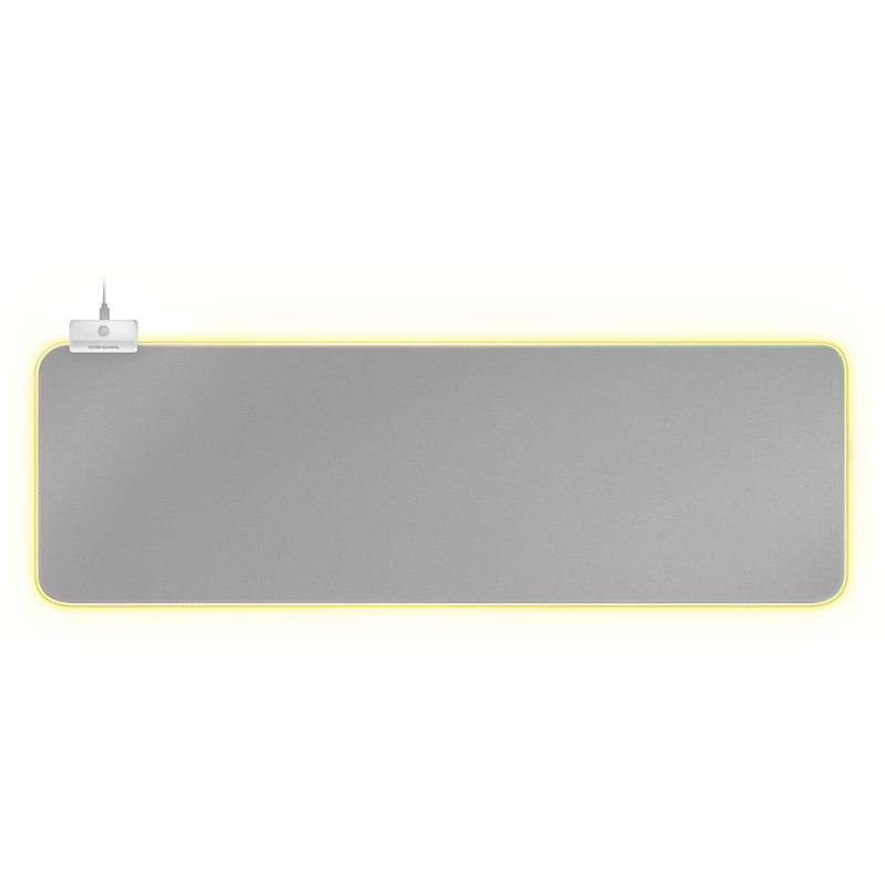 Mars Gaming MMPRGB2S tapis de souris Tapis de souris de jeu Argent, Blanc