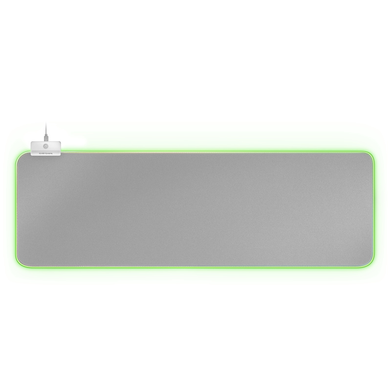 Mars Gaming MMPRGB2S tapis de souris Tapis de souris de jeu Argent, Blanc