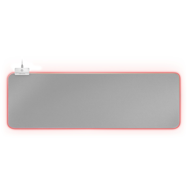 Mars Gaming MMPRGB2S tapis de souris Tapis de souris de jeu Argent, Blanc