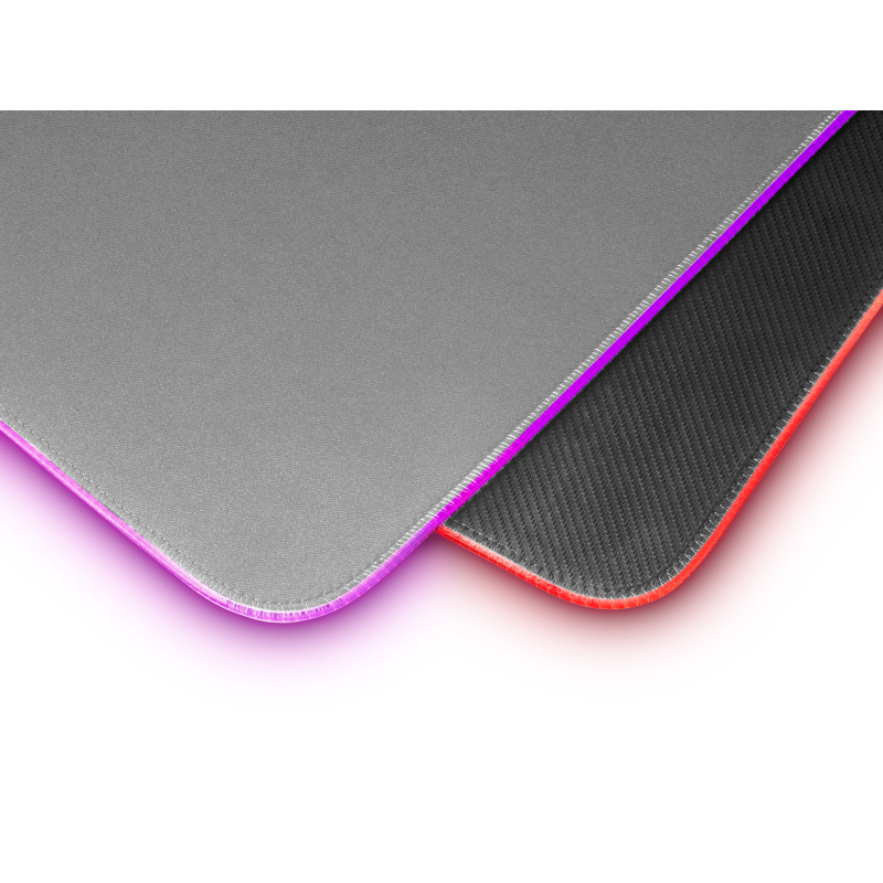 Mars Gaming MMPRGB2S tapis de souris Tapis de souris de jeu Argent, Blanc