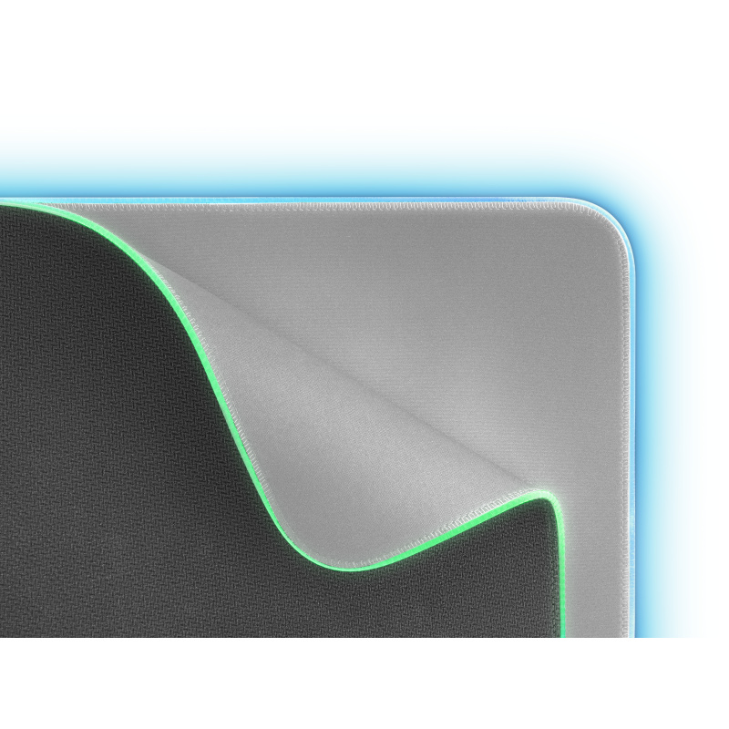 Mars Gaming MMPRGB2S tapis de souris Tapis de souris de jeu Argent, Blanc