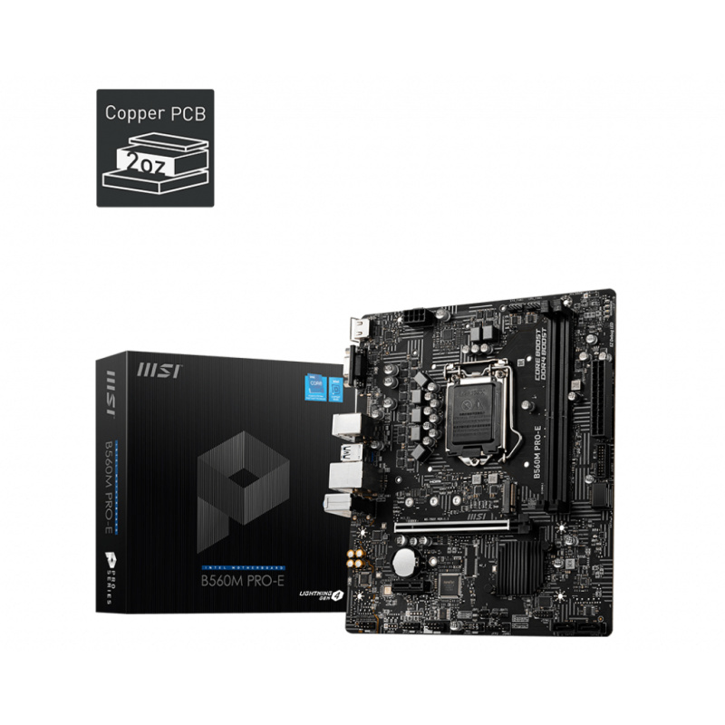MSI B560M PRO-E carte mère Intel B560 LGA 1200 (Socket H5) micro ATX