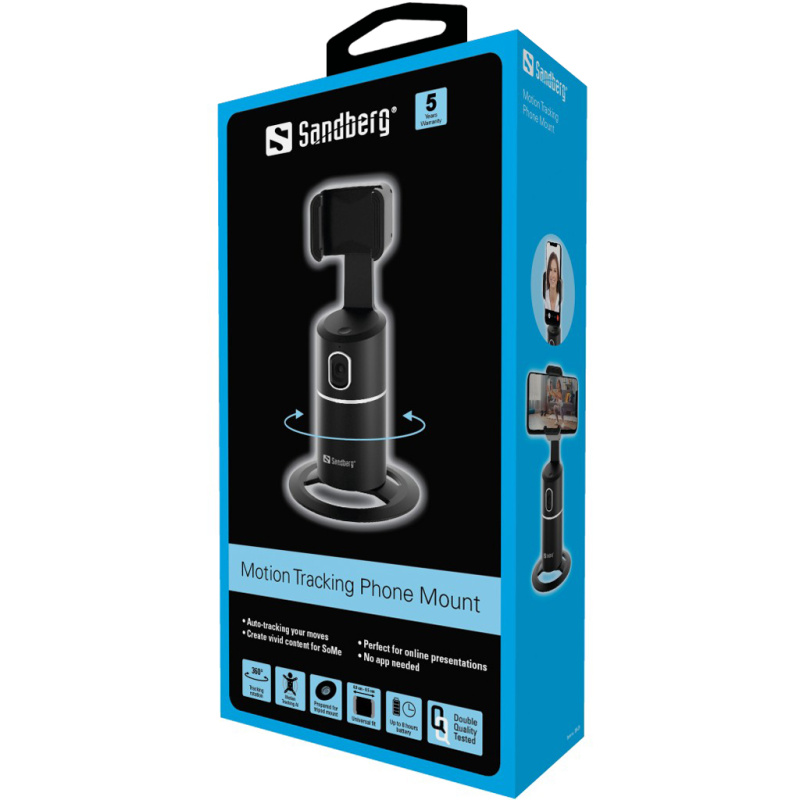 Sandberg 134-29 support Support actif Mobile/smartphone Noir