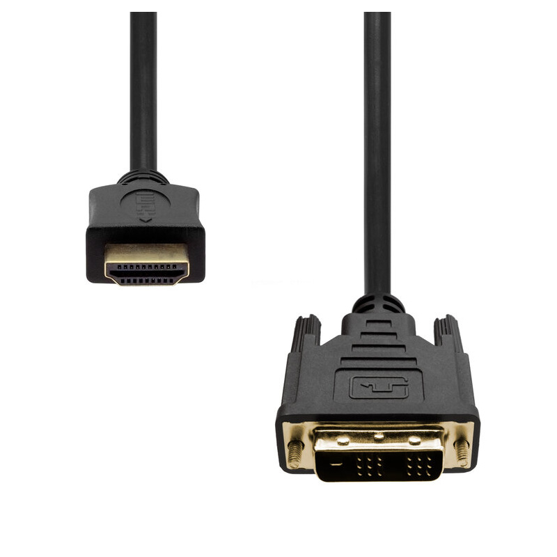 ProXtend HDMI-DVI181-002 câble vidéo et adaptateur 2 m HDMI Type A (Standard) DVI-D Noir