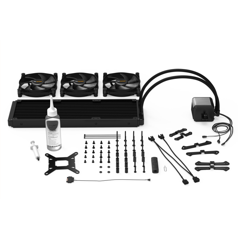 be quiet! Silent Loop 360 mm | Système de refroidissement liquide tout-en-un, 360 mm, noir, socket Intel et AMD