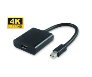 Microconnect MDPHDMI6B câble vidéo et adaptateur 0,2 m Mini DisplayPort HDMI Noir
