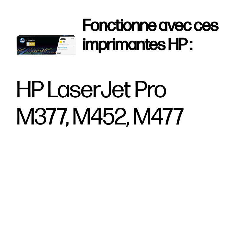 HP 410A toner LaserJet jaune authentique