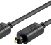 Microconnect TT6100BKAD câble audio 1 m Toslink Noir