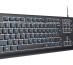 Trust Primo Beleuchtete clavier maison/bureau USB AZERTY Français Noir