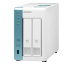 QNAP TS-231K serveur de stockage NAS Tower Ethernet/LAN Turquoise, Blanc Alpine AL-214