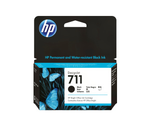 HP 711 cartouche d'encre DesignJet noir, 38 ml