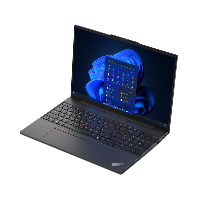 Lenovo ThinkPad E16 Gen 2 (AMD) AMD Ryzen™ 5 7535HS Ordinateur portable 40,6 cm (16") WUXGA 16 Go DDR5-SDRAM 512 Go SSD Wi-Fi 6E (802.11ax) Windows 11 Pro Français Noir
