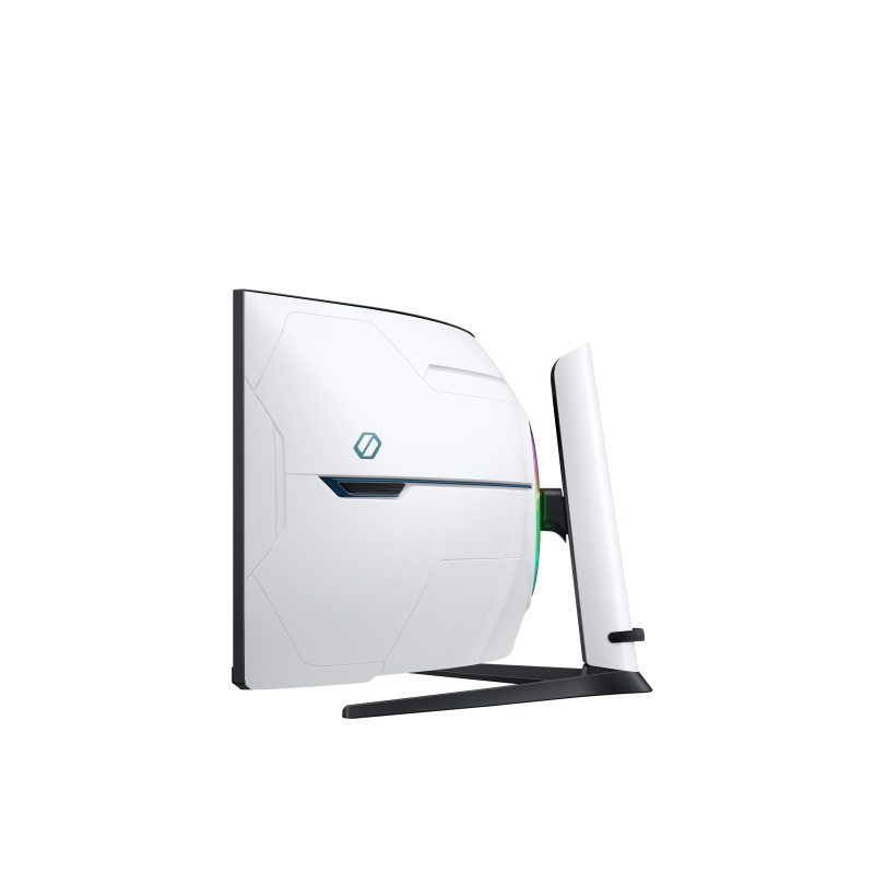 Samsung G95NC LED display 144,8 cm (57") 7680 x 2160 pixels Dual UHD Noir, Blanc