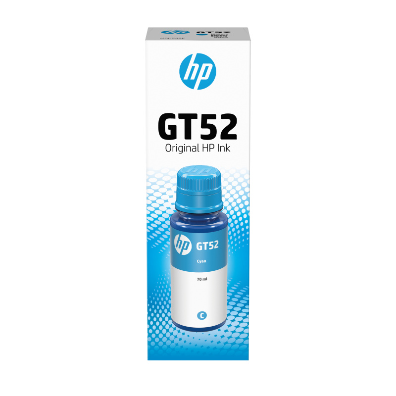 HP Bouteille d'encre cyan GT52authentique
