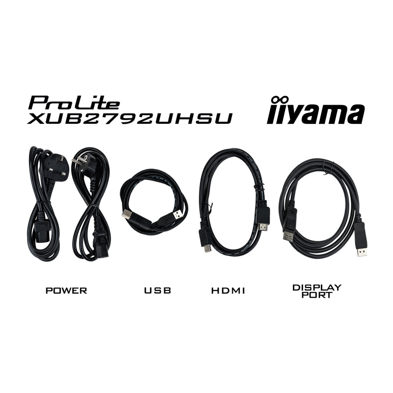 iiyama ProLite XUB2792UHSU-B6 écran plat de PC 68,6 cm (27") 3840 x 2160 pixels 4K Ultra HD LED Noir