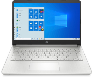 HP 14s-fq0111nf AMD Ryzen™ 3 4300U Ordinateur portable 35,6 cm (14") Full HD 8 Go DDR4-SDRAM 256 Go SSD Wi-Fi 5 (802.11ac) Windows 10 Home in S mode Argent