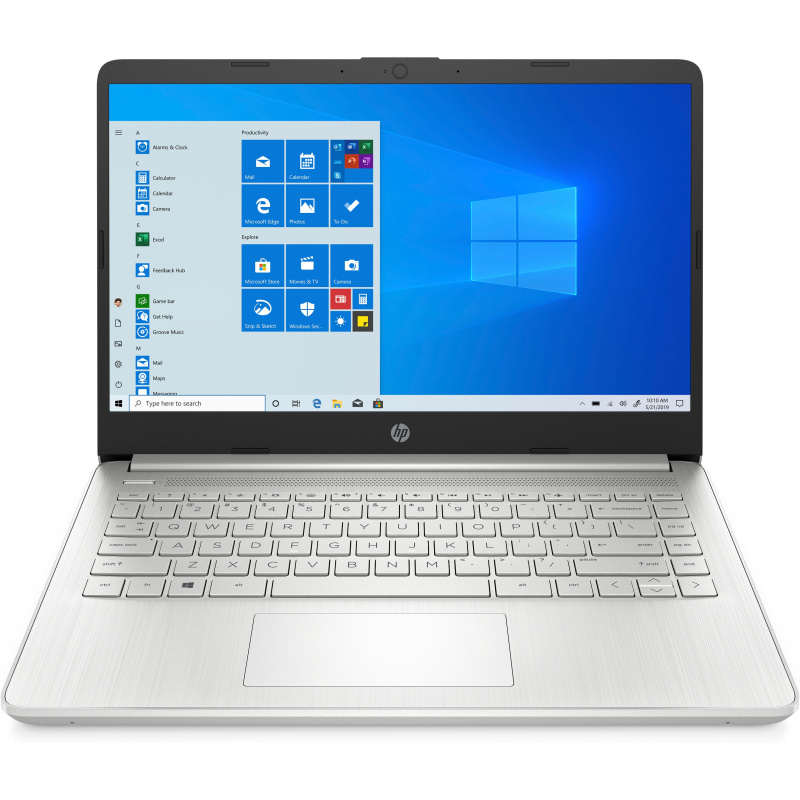 HP 14s-fq0111nf AMD Ryzen™ 3 4300U Ordinateur portable 35,6 cm (14") Full HD 8 Go DDR4-SDRAM 256 Go SSD Wi-Fi 5 (802.11ac) Windows 10 Home in S mode Argent