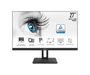 MSI PRO MP271QP écran plat de PC 68,6 cm (27") 2560 x 1440 pixels Wide Quad HD LED Noir