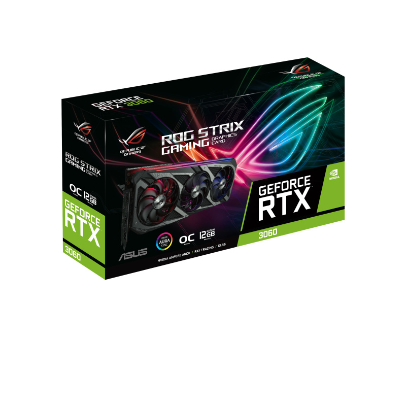 ASUS ROG -STRIX-RTX3060-O12G-V2-GAMING NVIDIA GeForce RTX 3060 12 Go GDDR6