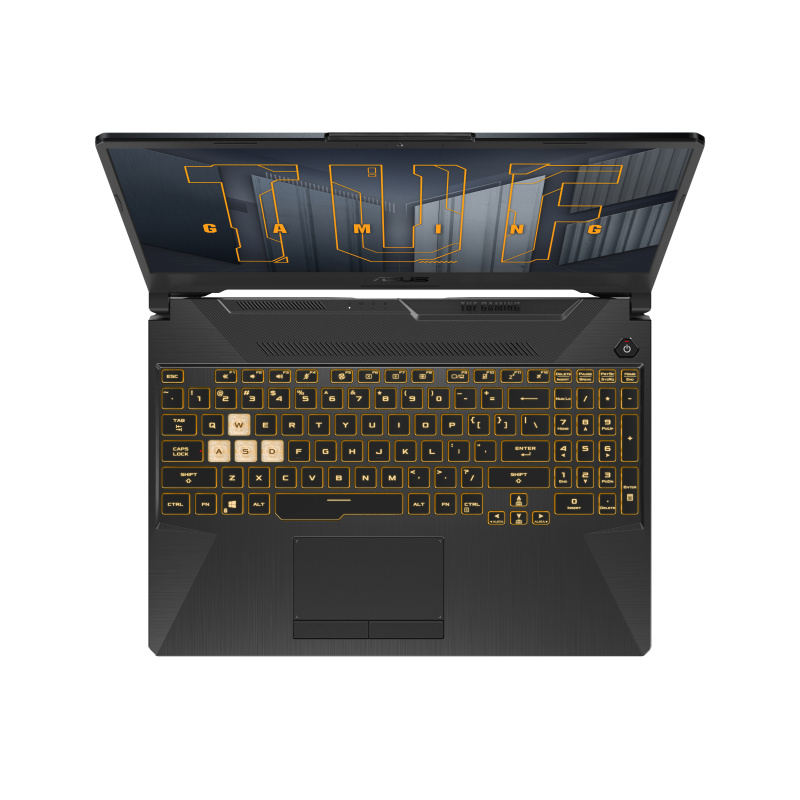 ASUS TUF Gaming F15 TUF506HM-HN170W laptop Intel® Core™ i5 i5-11400H Ordinateur portable 39,6 cm (15.6") Full HD 16 Go DDR4-SDRAM 512 Go SSD NVIDIA GeForce RTX 3060 Max-Q Wi-Fi 6 (802.11ax) Windows 10 Home Noir, Gris