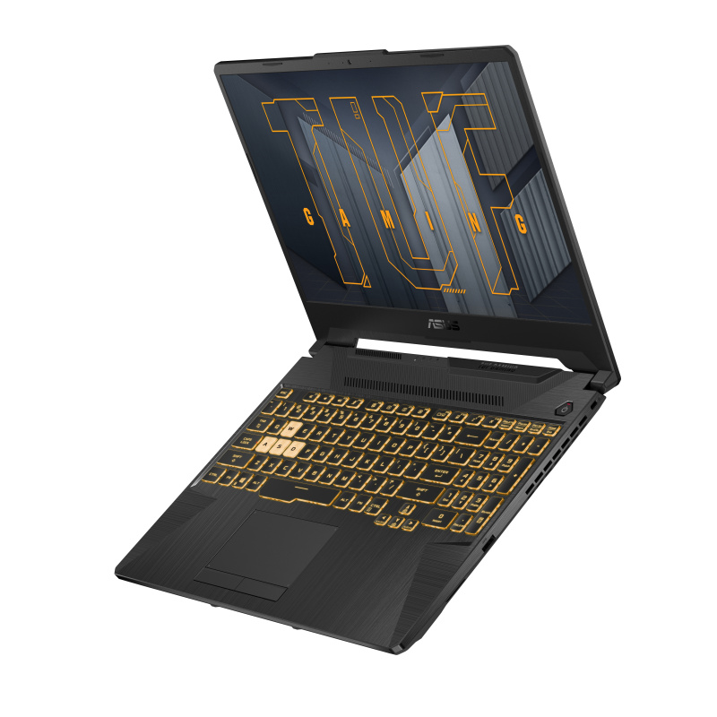 ASUS TUF Gaming F15 TUF506HM-HN170W laptop Intel® Core™ i5 i5-11400H Ordinateur portable 39,6 cm (15.6") Full HD 16 Go DDR4-SDRAM 512 Go SSD NVIDIA GeForce RTX 3060 Max-Q Wi-Fi 6 (802.11ax) Windows 10 Home Noir, Gris