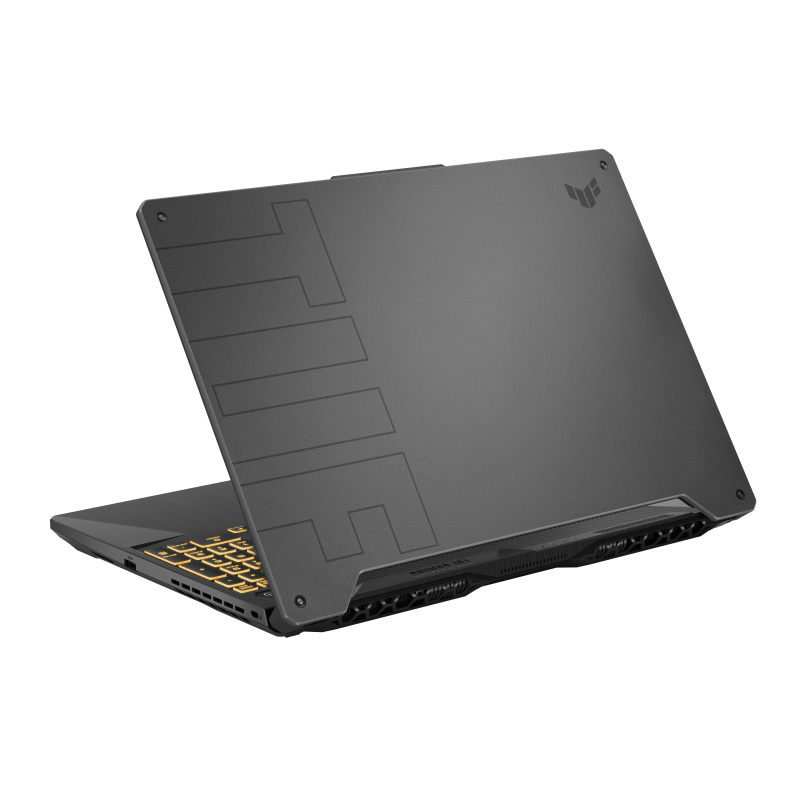 ASUS TUF Gaming F15 TUF506HM-HN170W laptop Intel® Core™ i5 i5-11400H Ordinateur portable 39,6 cm (15.6") Full HD 16 Go DDR4-SDRAM 512 Go SSD NVIDIA GeForce RTX 3060 Max-Q Wi-Fi 6 (802.11ax) Windows 10 Home Noir, Gris
