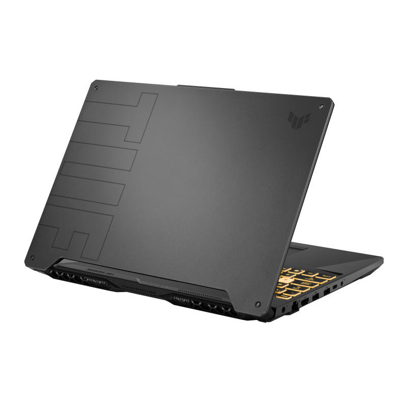 ASUS TUF Gaming F15 TUF506HM-HN170W laptop Intel® Core™ i5 i5-11400H Ordinateur portable 39,6 cm (15.6") Full HD 16 Go DDR4-SDRAM 512 Go SSD NVIDIA GeForce RTX 3060 Max-Q Wi-Fi 6 (802.11ax) Windows 10 Home Noir, Gris