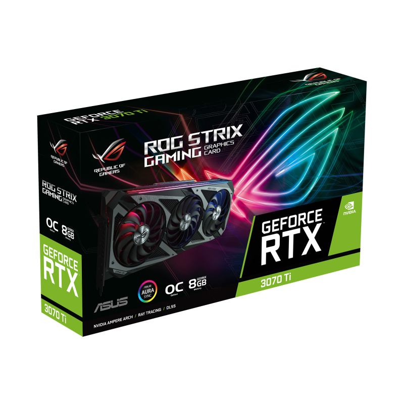 ASUS ROG -STRIX-RTX3070TI-O8G-GAMING NVIDIA GeForce RTX 3070 Ti 8 Go GDDR6X