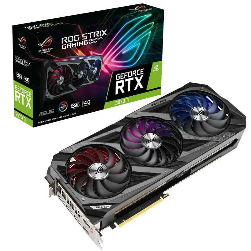 ASUS ROG -STRIX-RTX3070TI-8G-GAMING NVIDIA GeForce RTX 3070 Ti 8 Go GDDR6X