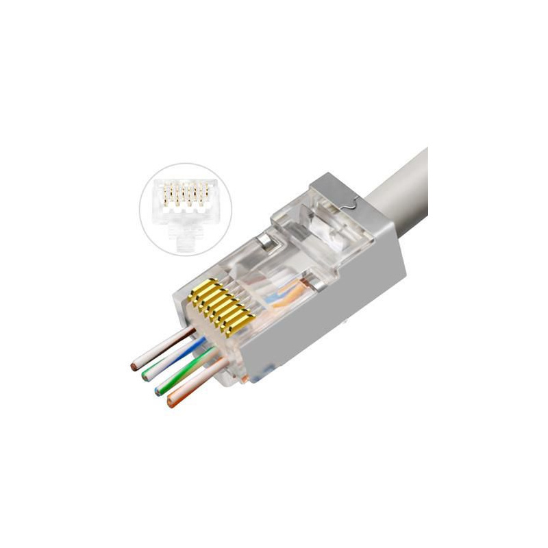 Lanview LVN125310 connecteur de fils RJ45 Transparent