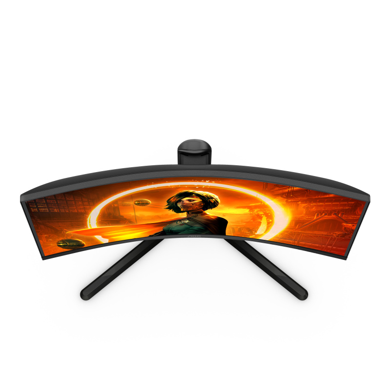 AOC CQ27G3SU/BK écran plat de PC 68,6 cm (27") 2560 x 1440 pixels Quad HD LED Noir, Rouge