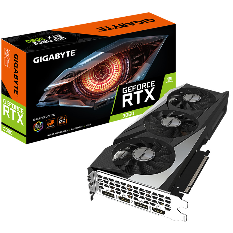 GIGABYTE GAMING GeForce RTX 3060 OC 12G (rev. 2.0) NVIDIA 12 Go GDDR6
