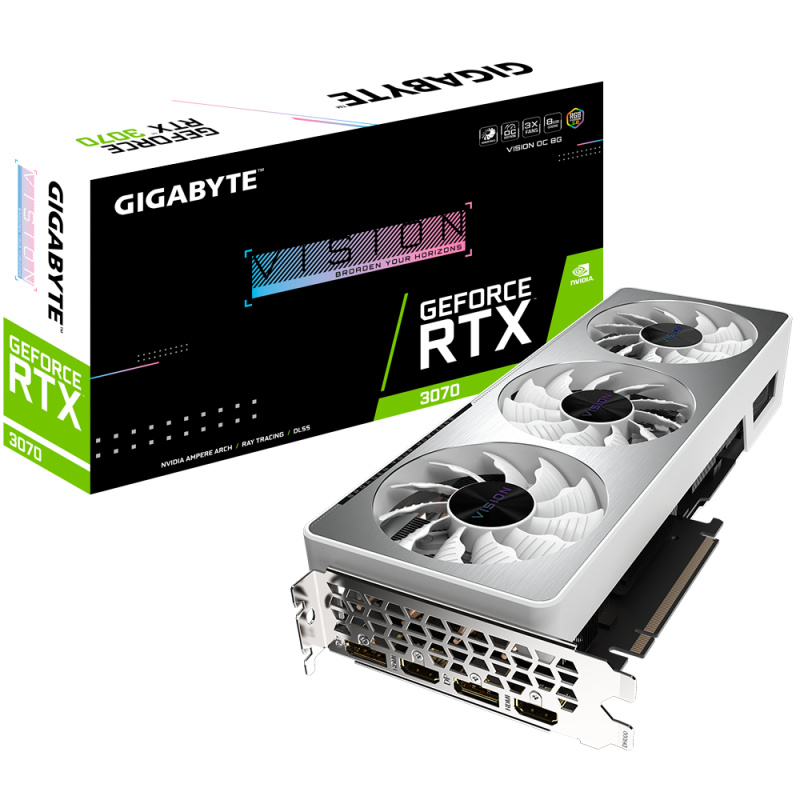 GIGABYTE GeForce RTX 3070 VISION OC 8G (rev. 2.0) NVIDIA 8 Go GDDR6