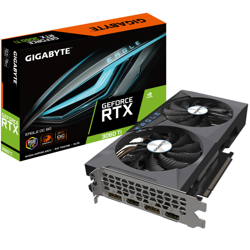 GIGABYTE EAGLE GeForce RTX 3060 Ti OC 8G (rev. 2.0) NVIDIA 8 Go GDDR6
