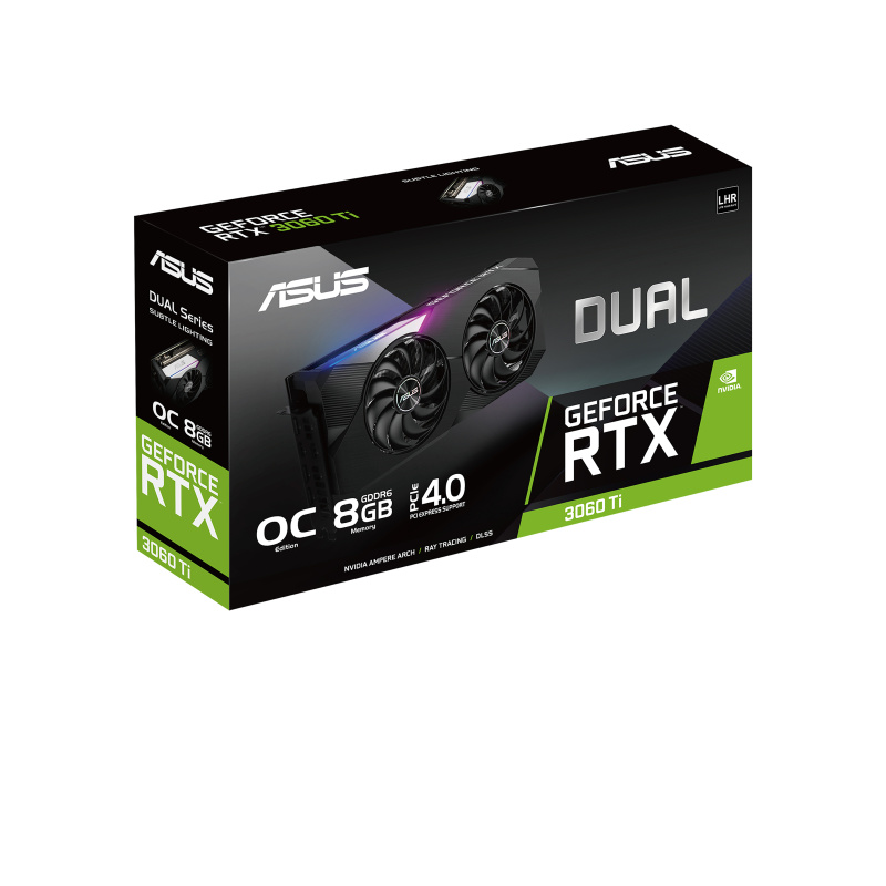 ASUS Dual -RTX3060TI-O8G-V2 NVIDIA GeForce RTX 3060 Ti 8 Go GDDR6